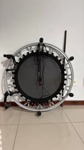 Mini Cama Elástica Jump Fitness com Barra + Corda - Ótimo Estado