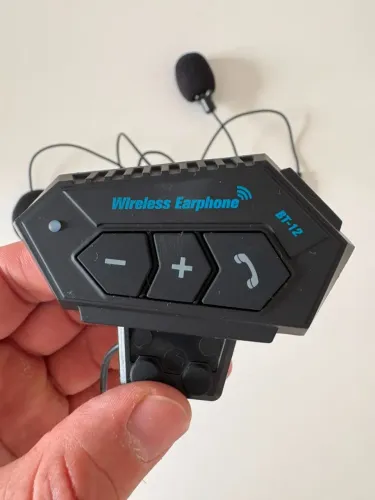 Intercomunicador / Fone Bluetooth Capacete Moto BT-12 - Quase Novo (Pouco Uso)