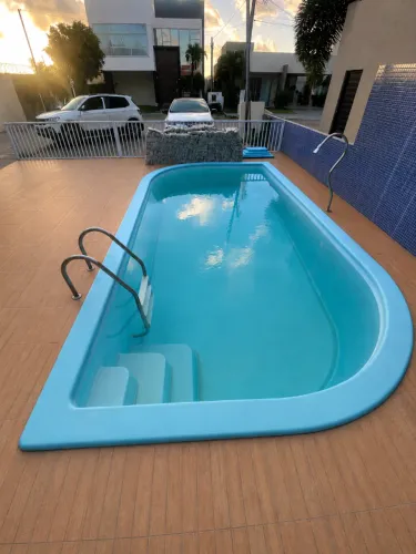 Piscina de fibra 6x3M completa