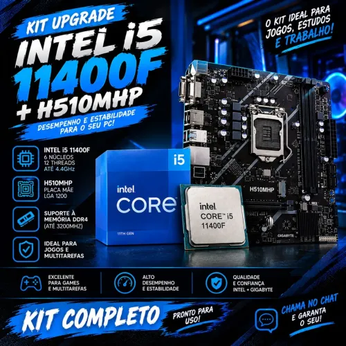 Kit upgrade | processador i5 11400f + placa mãe 