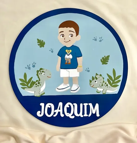 Porta maternidade de menino