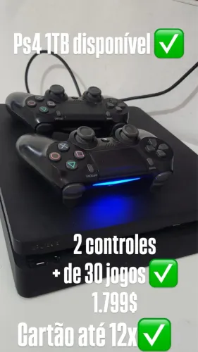 Ps4 1TB + de 30 Jogos