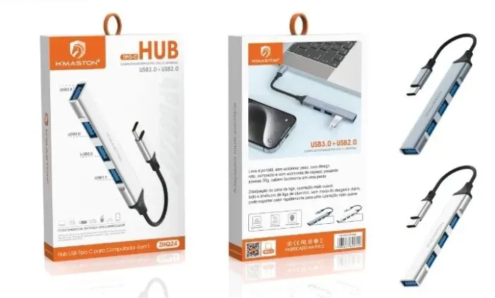 Extensor usb hub tipo c 3.0