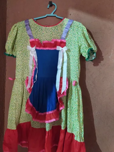 Vestido infantil de festa junina