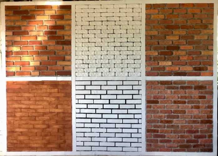Revestimento Tijolinho Gesso 3D Terracota - Estilo e Praticidade!