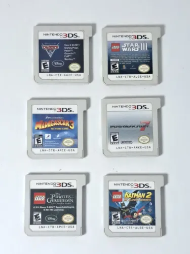 Lote 6 Fitas Nintendo 3DS Seminovas, Jogos Top Pra Colecionar !!!