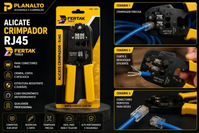 ALICATE CRIMPAR 6, 15CM RJ45 R1034