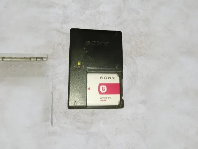 Bateria Original Sony NP-BG1 NP-FG1 com Carregador para Câmeras Cyber-shot H T W N Series