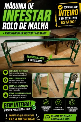 Enfestadeira Manual para MESA DE 2,20 de largura