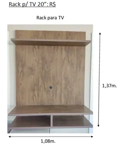 Rack para TV 20 pol.