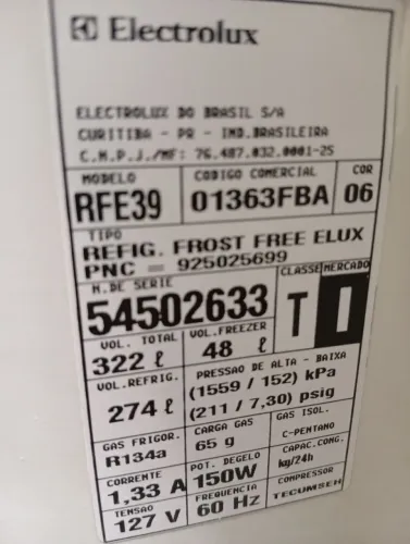 Geladeira Electrolux