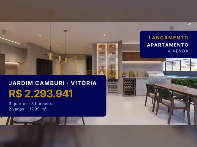 Oportunidade única: Sky Garden em Jardim Camburi, 3 suítes e vista deslumbrante!