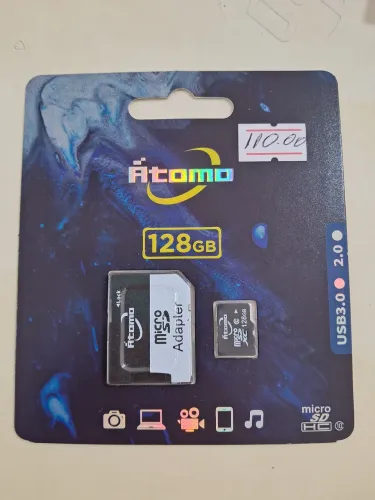 Cartão de Memória Atomo 128 gb 110.00