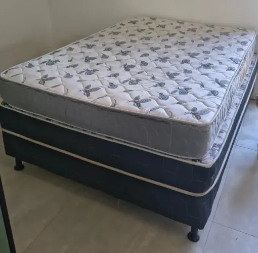 Cama Box + Colchão de Casal Padrão