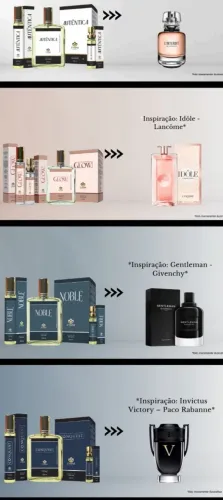 Perfumes importados e novos