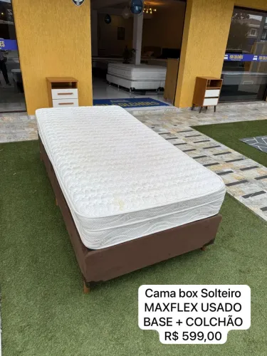 Cama Box de solteiro MAXFLEX USADO - ENTREGAMOS