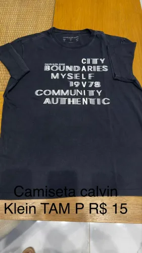 Camiseta TAM P calvin Klein