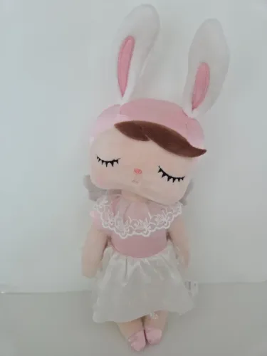 Boneca Metoo Angela Anjo rosa e branca