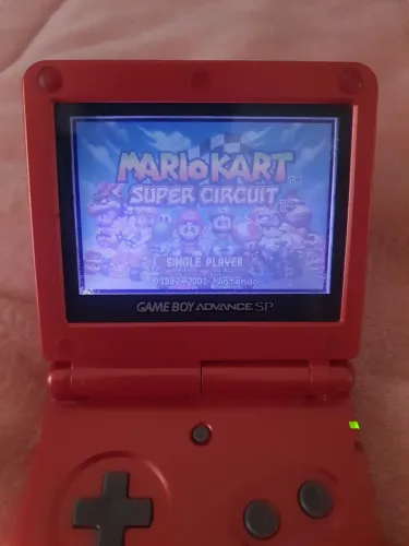 Gameboy Advance SP Flame Red (AGS-001)- Original Sem Carregador
