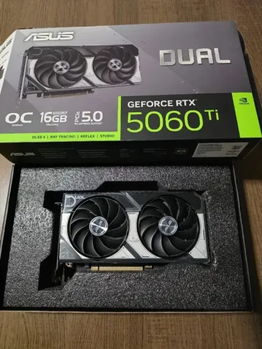 Placa De Video Asus Dual Rtx 5060 Ti 16gb Gddr7 Oc
