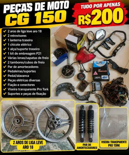 Peças de moto