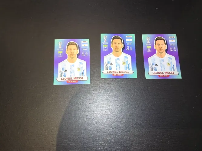 Figurinha da Copa do Mundo de 2022 Lionel Messi ARG20