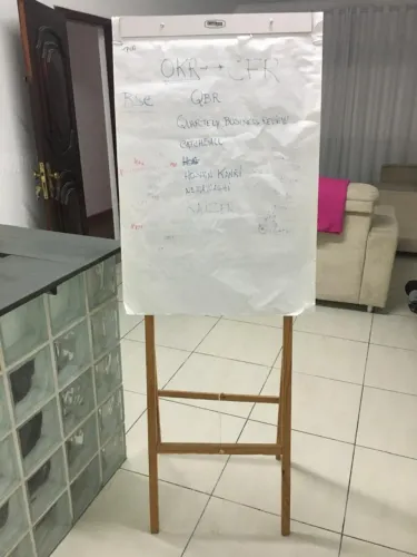 Cavalete Flipchart de Madeira Pinus 1,5m