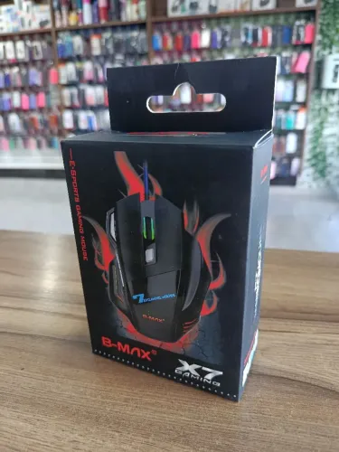 Mouse Gamer B-MAX E-Sports com LED RGB - Novo