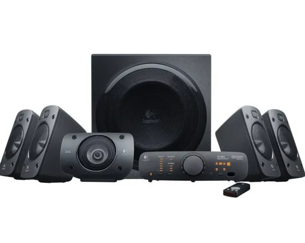 Sistema de som Home Theater Logitech Z906 5.1 Thx 