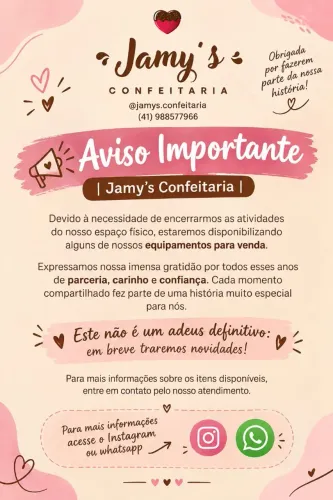 Equipamentos para lanchonete, padaria e confeitaria