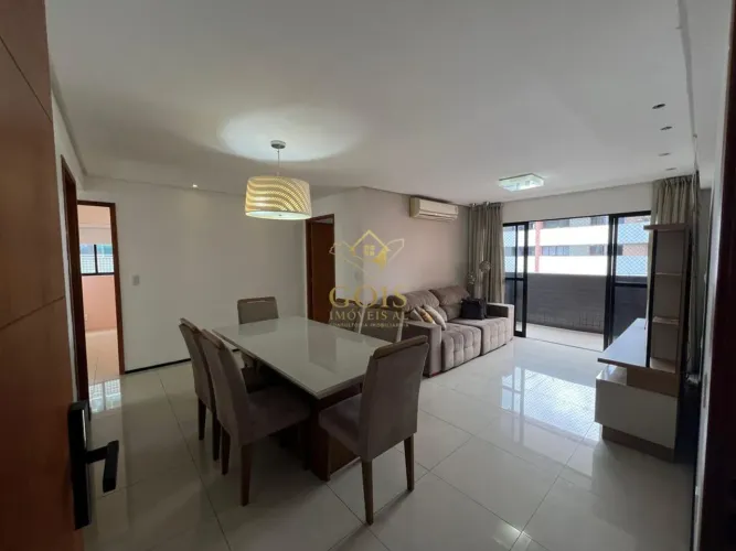 Apartamento mobiliado na Jatiúca 3 quartos, 2 suítes e área de lazer completa