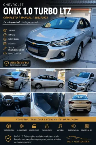 Chevrolet Onix Plus LTZ 1.0 12V TB Flex Mec. 4P 2023
