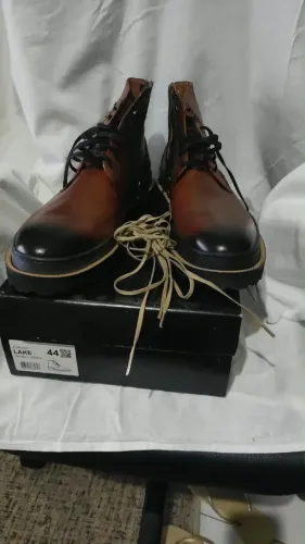 Coturno Brogan Masculino 44 Whisky - Novo na caixa + 2 cardíacos