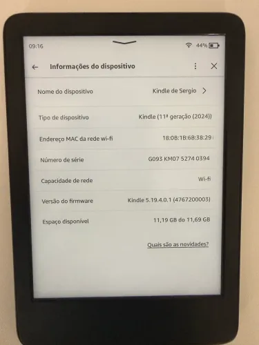 Kindle 12GB + Capa NuPro (2024)