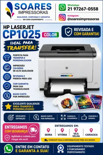 Impressora laser colorida HP cp1025