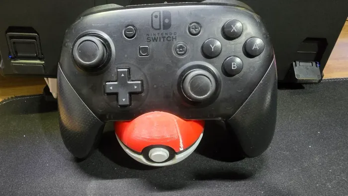 Controle Nintendo Switch Pro Controller + Suporte de brinde 