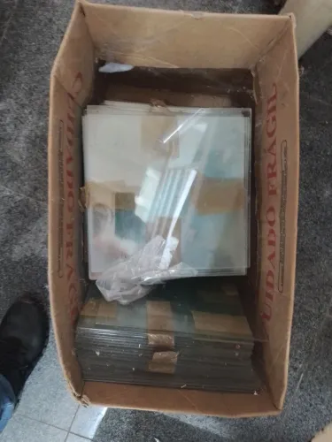 Vidros para exposição se produtos