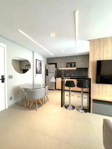 Apartamento mobiliado em Alphaville com 1 dormitório para alugar, 40 m² por R$ 6.000/mês +