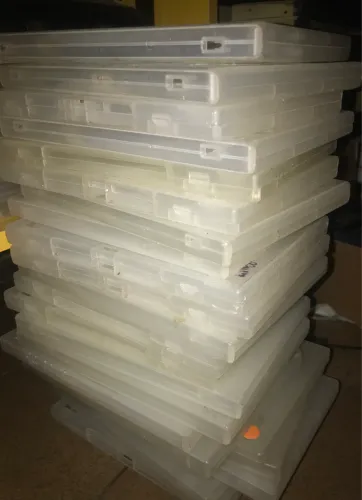 50 box capa transparente para uDvd ou cd de jogos