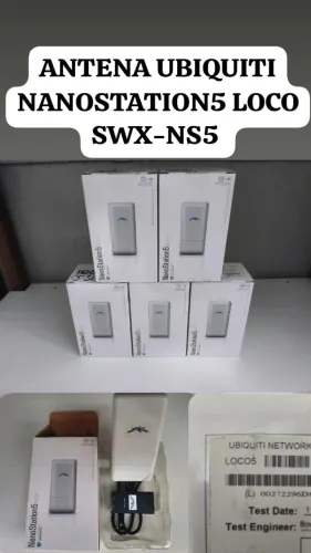 01UN: ANTENA UBIQUITI NANOSTATION5 LOCO SWX-NS5