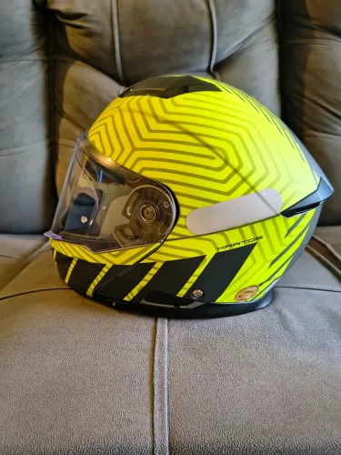 CAPACETE TEXX KRATOS CYBER CINZA E VERDE FOSCO