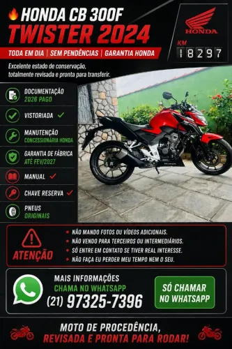 Vendo Honda twister 300f 