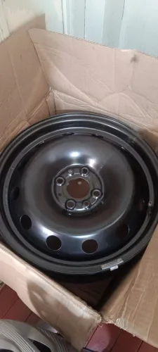 4 Rodas Ferro Aro 15 Fiat Siena Originais + Calotas (Novas)