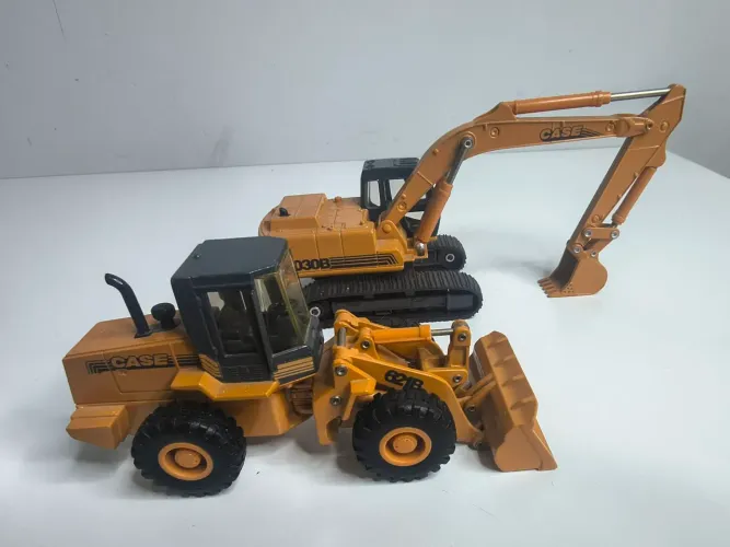 Miniatura Case Construção Pá e Escavadeira 1/50