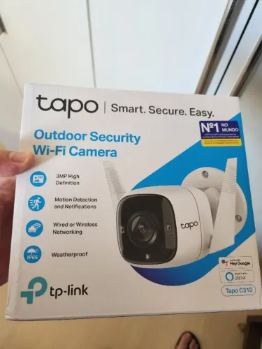 Câmera de Segurança Wi-Fi Externa TP-Link Tapo C310 2K 3MP Bivolt