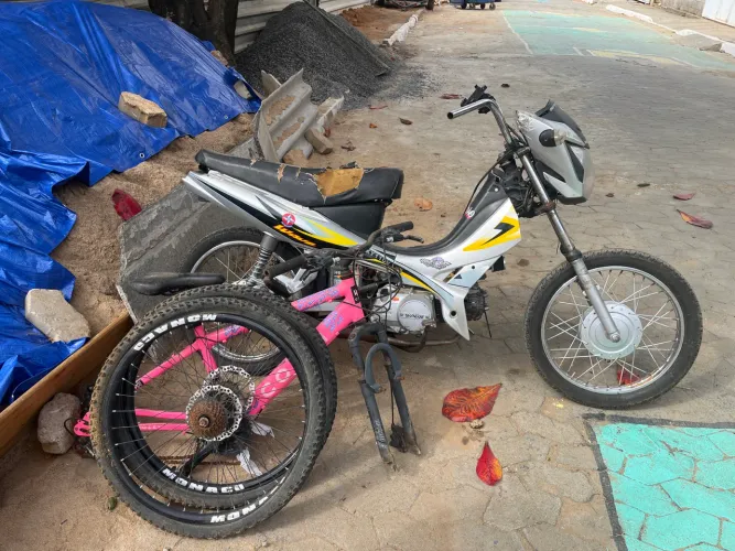 Vendo shineray e bicicleta só vendo junto 