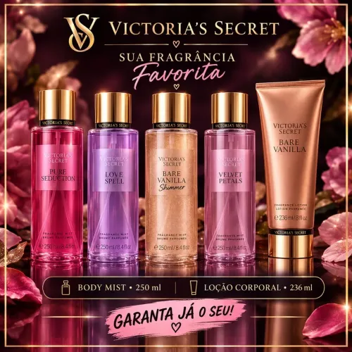 Body Splash e loção corporal Victoria?s Secret