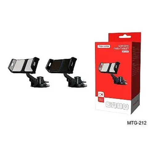 Suporte Tablet Tomate MTG-212 Ventosa Painel Carro Rotação 360° Universal 12-22cm