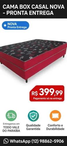 Cama Box casal novas a pronta entrega