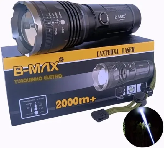 Lanterna Recarregável Portátil LED Bmax 8516